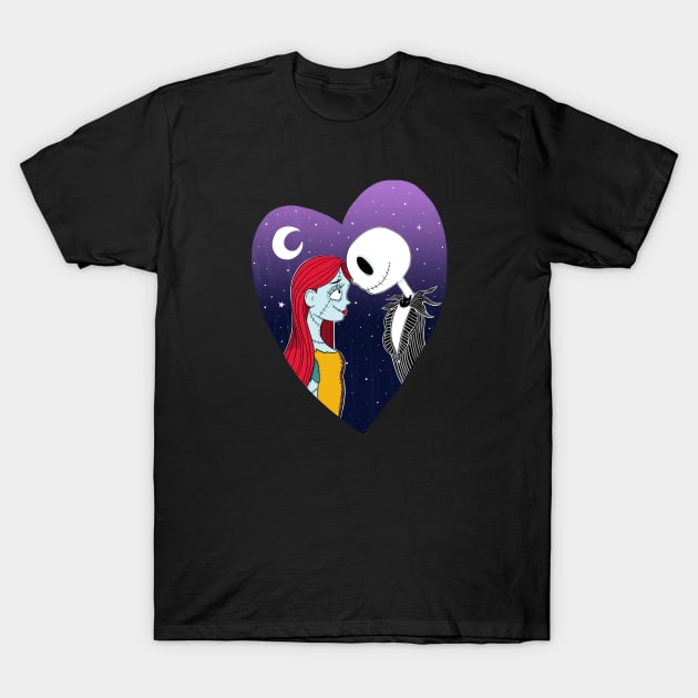 Jack and Sally Colors T-Shirt by conshnobre